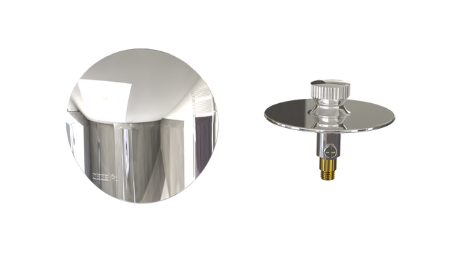 W/O Trim Kit Lift&Turn w/Brass Round SlideOn™ Faceplate (TRB02LZ)