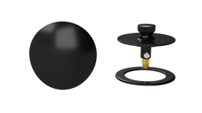 W/O Trim Kit Lift&Turn w/Brass Round SlideOn™ Faceplate with Trim Ring (TRB02LZ-MBL-R)