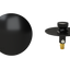 W/O Trim Kit Lift&Turn w/Brass Round SlideOn™ Faceplate (TRB02LZ)