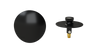 W/O Trim Kit Lift&Turn w/Brass Round SlideOn™ Faceplate (TRB02LZ)
