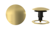 W/O Trim Kit Clicker® w/Brass Round SlideOn™ Faceplate and Trim Ring (TRB02Q-BG-R)