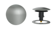 W/O Trim Kit Clicker® w/Brass Round SlideOn™ Faceplate and Trim Ring (TRB02Q-BN-R)