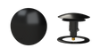 W/O Trim Kit Clicker® w/Brass Round SlideOn™ Faceplate and Trim Ring (TRB02Q-MBL-R)