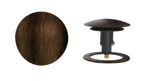 W/O Trim Kit Clicker® w/Brass Round SlideOn™ Faceplate and Trim Ring (TRB02Q-VB-R)
