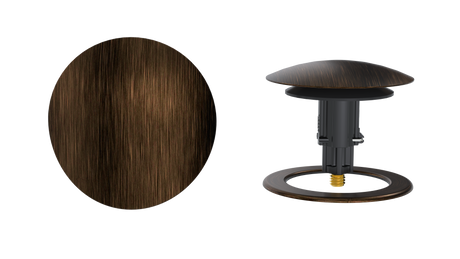 W/O Trim Kit Clicker® w/Brass Round SlideOn™ Faceplate and Trim Ring (TRB02Q-VB-R)