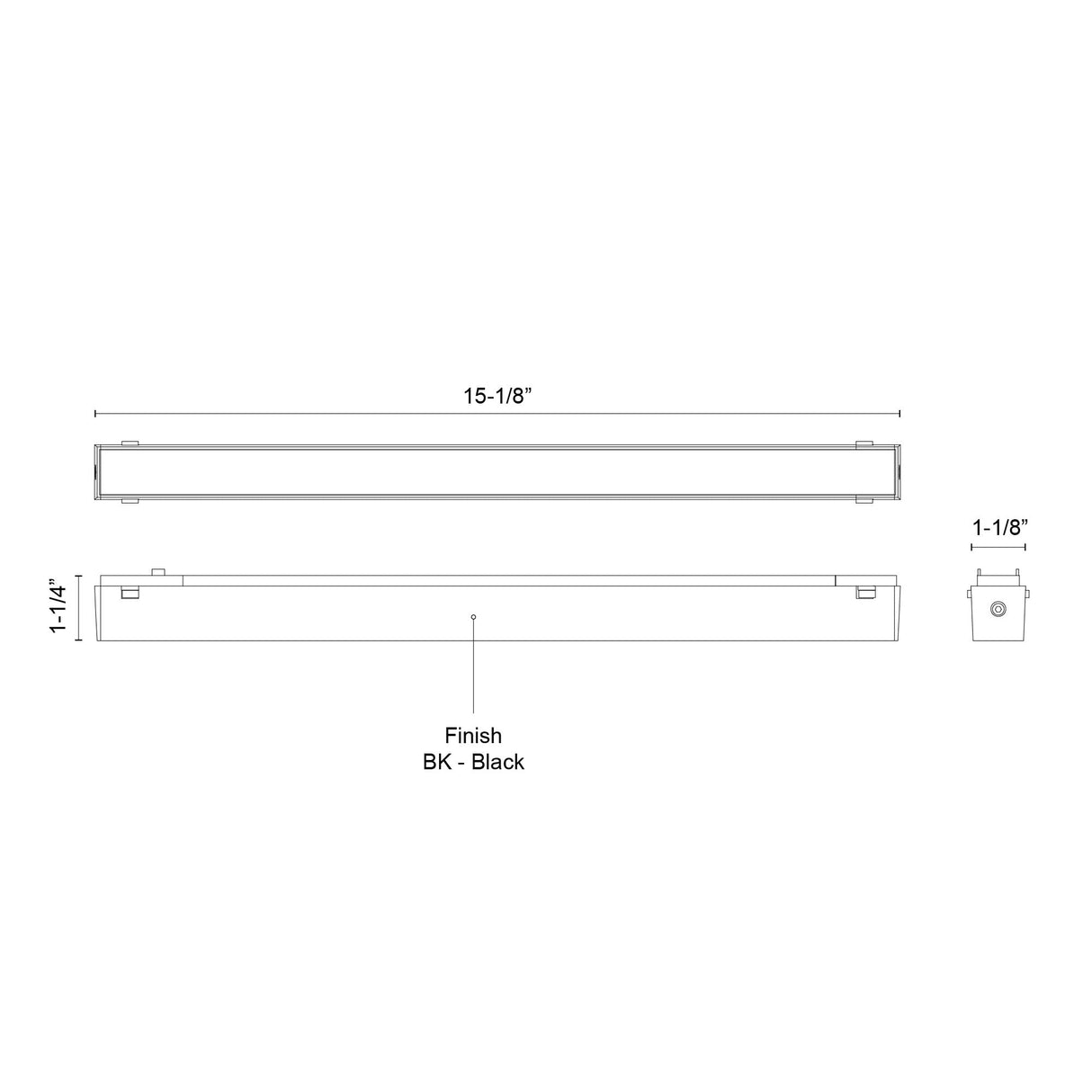 Kuzco Jaren 15-in Trilo Track Light Bar