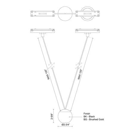 Kuzco Faria Double 3-in Trilo Track Pendant