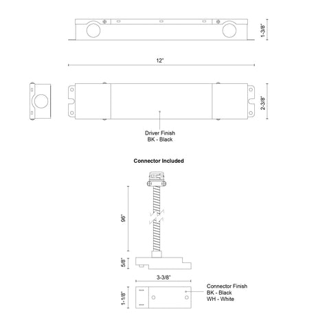 Kuzco Trilo Track 12-in Trilo Track Remote Driver