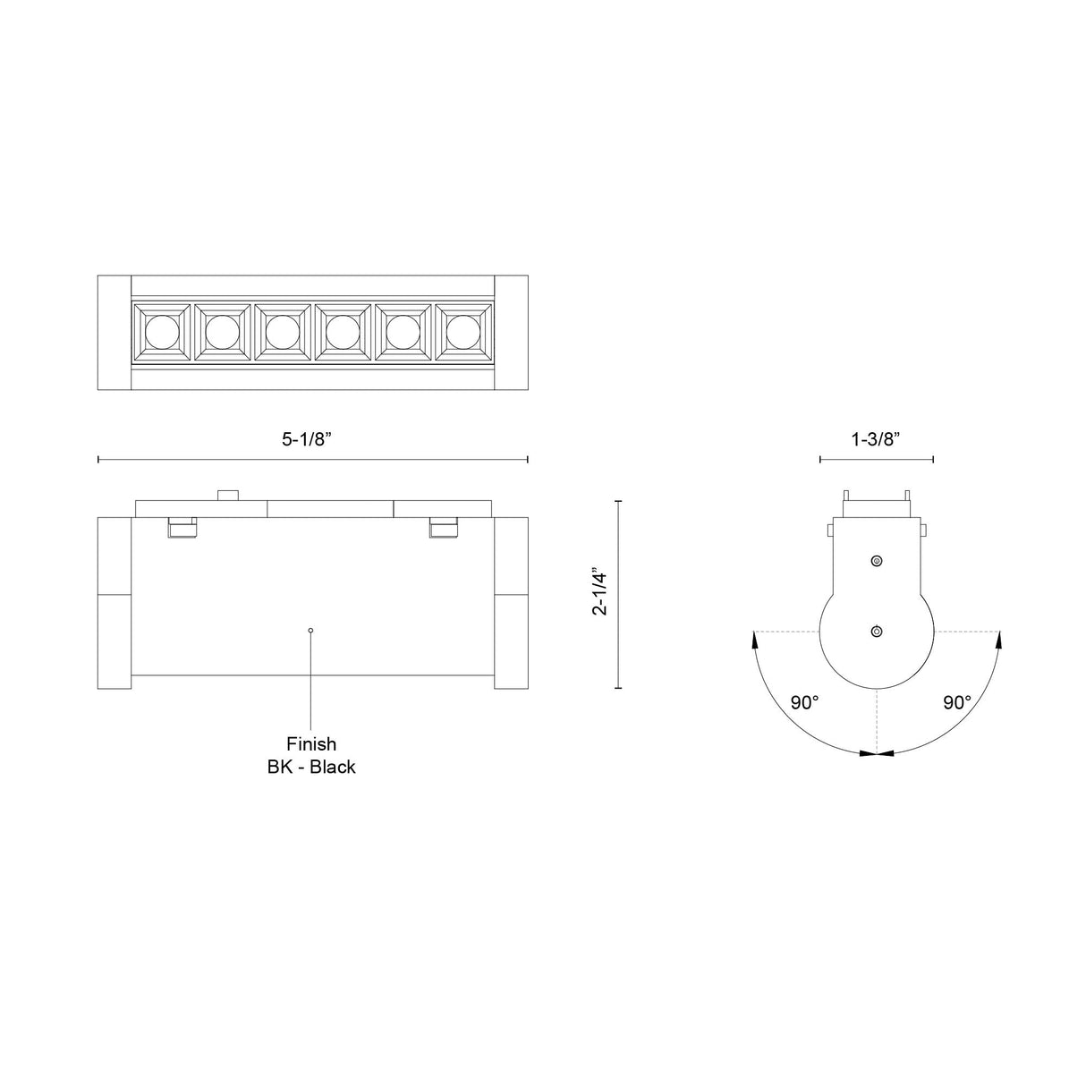 Kuzco Holo Shift 5-in Trilo Track Directional Light