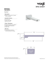 NIVEAU TUB SPOUT
