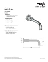 CARINTHIA TUB SPOUT