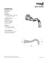 CARINTHIA TRADITIONAL TUB SPOUT
