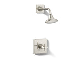 Pinstripe® Pure Rite-Temp® shower trim kit with cross handle, 2.5 gpm
