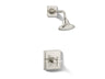 Pinstripe® Pure Rite-Temp® shower trim kit with cross handle, 2.5 gpm
