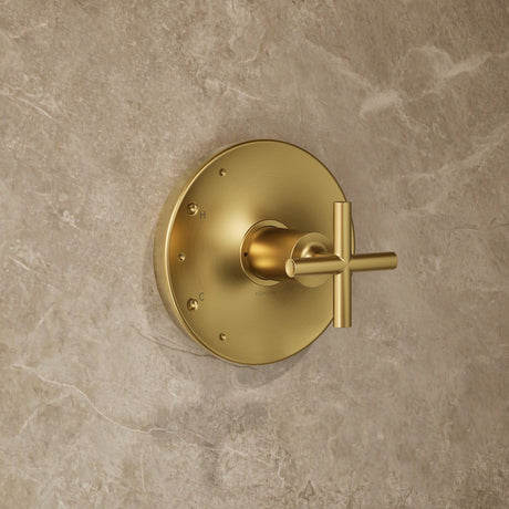 Purist® Rite-Temp® shower trim kit with cross handle, 1.75 gpm
