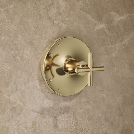 Purist® Rite-Temp® shower trim kit with cross handle, 1.75 gpm