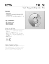 Silas Pressure Balance Valve Trim