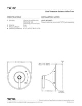 Silas Pressure Balance Valve Trim