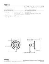 Keane Two-Way Diverter Trim with Off