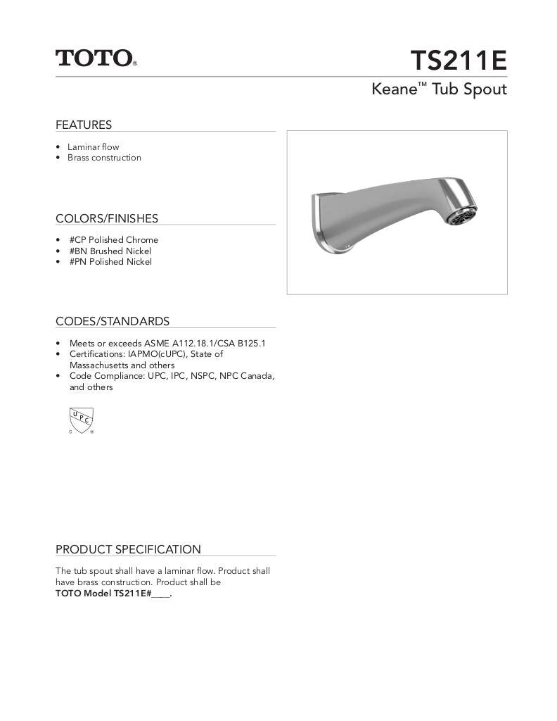 Keane Tub Spout