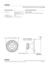 Vivian Volume Control Trim- Cross Handle