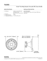 Vivian Two-Way Diverter Trim with Off - Cross Handle