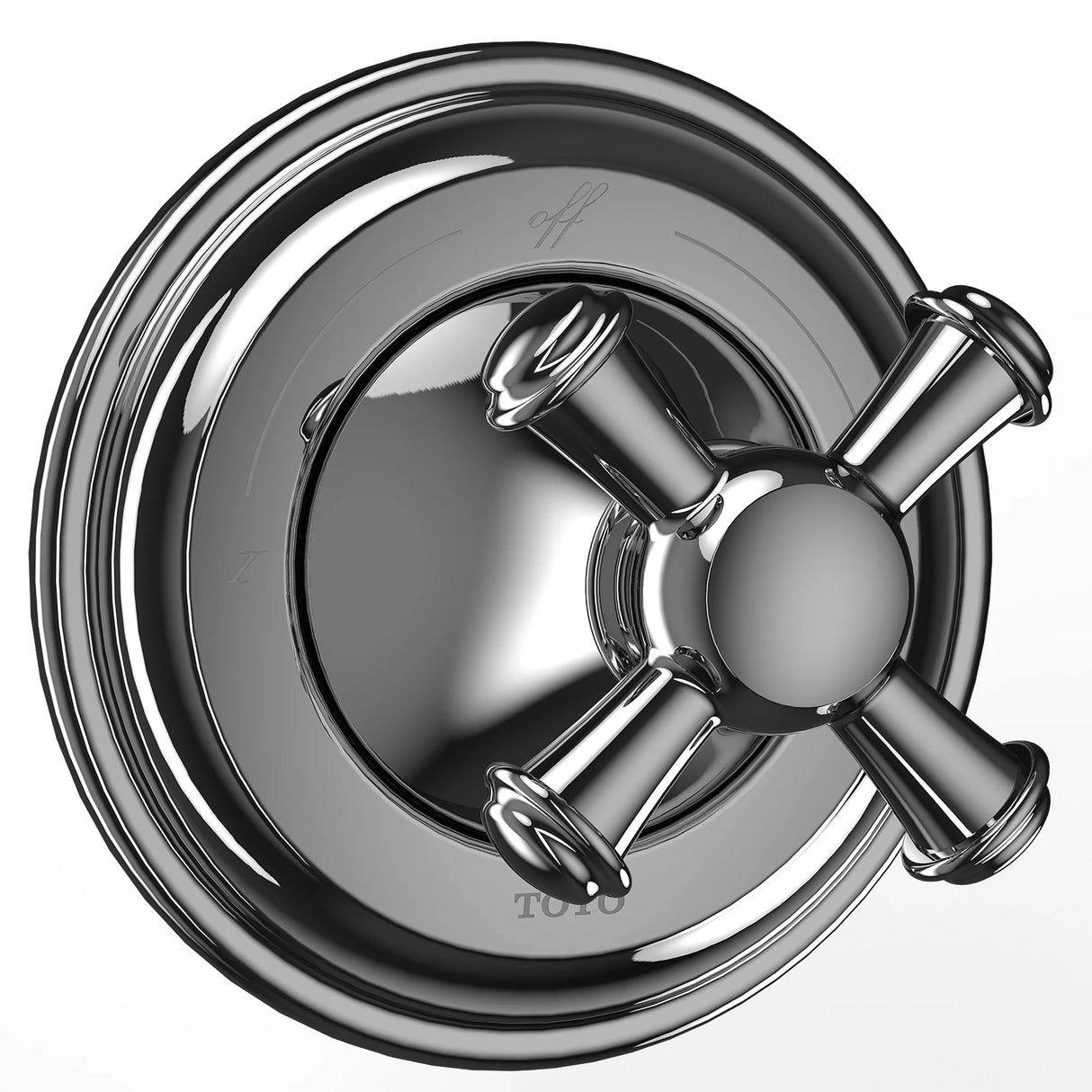 Vivian Two-Way Diverter Trim with Off - Cross Handle