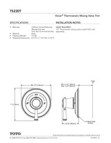 Vivian Thermostatic Mixing Valve Trim