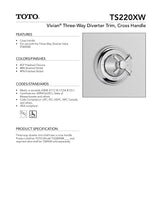 Vivian Volume Control Trim- Lever Handle