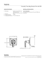 Connelly Two-Way Diverter Trim with Off