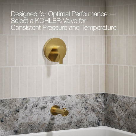 Elate® Rite-Temp® bath and shower trim kit, 1.5 gpm