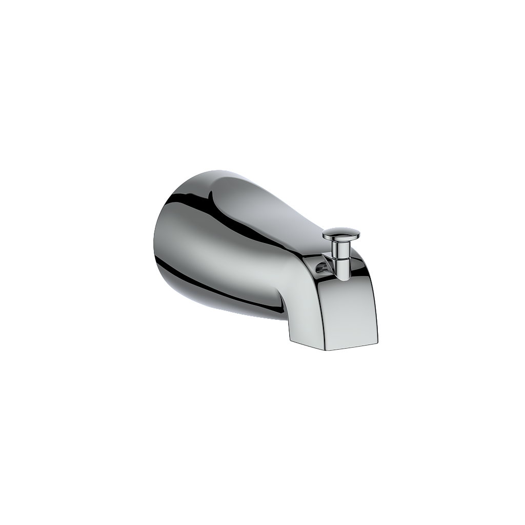 ROUND SLIP-ON TUB SPOUT WITH DIVERTER