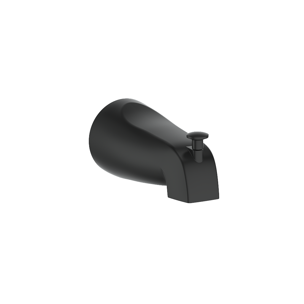 ROUND SLIP-ON TUB SPOUT WITH DIVERTER