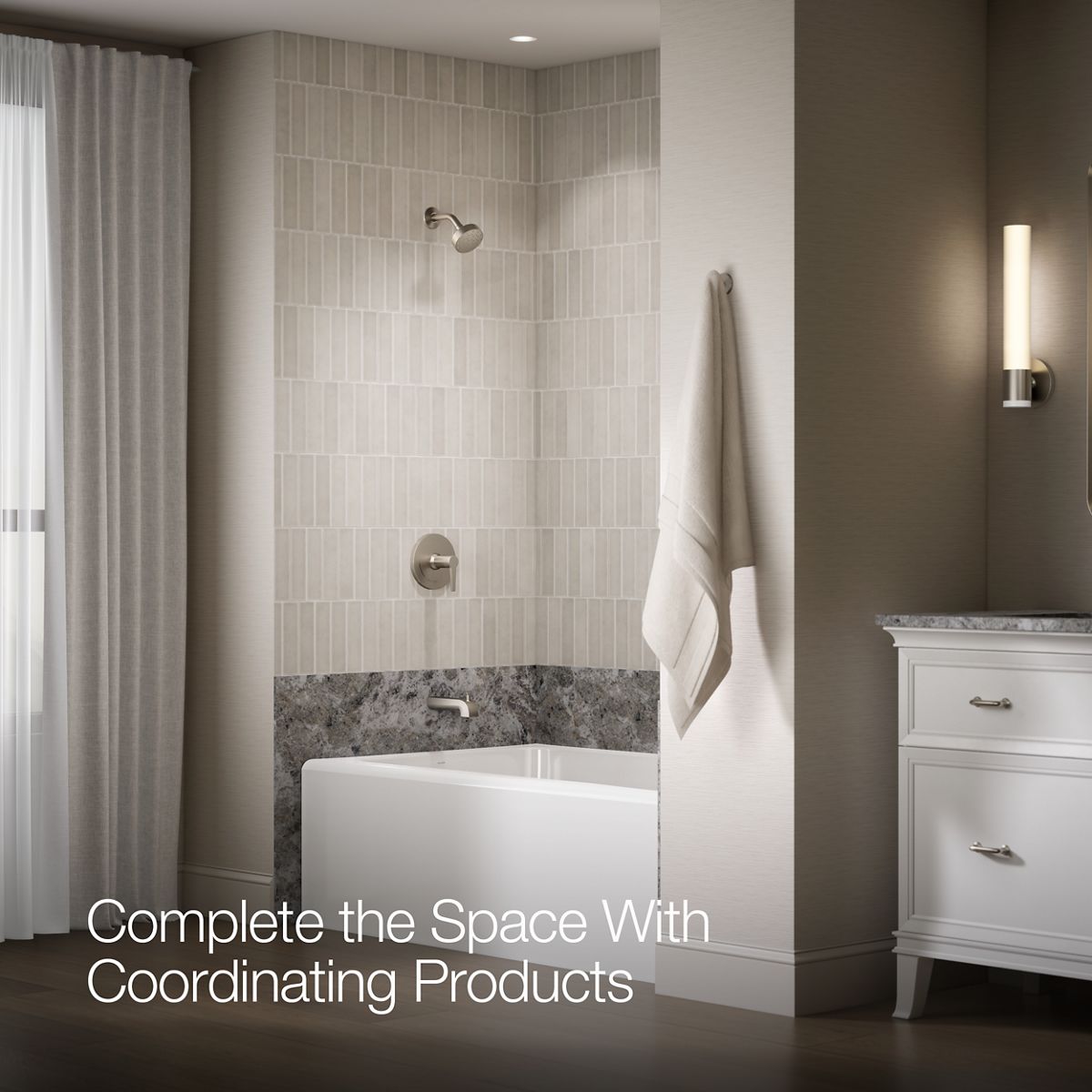 Pitch® Rite-Temp® bath and shower trim kit, 2.5 gpm