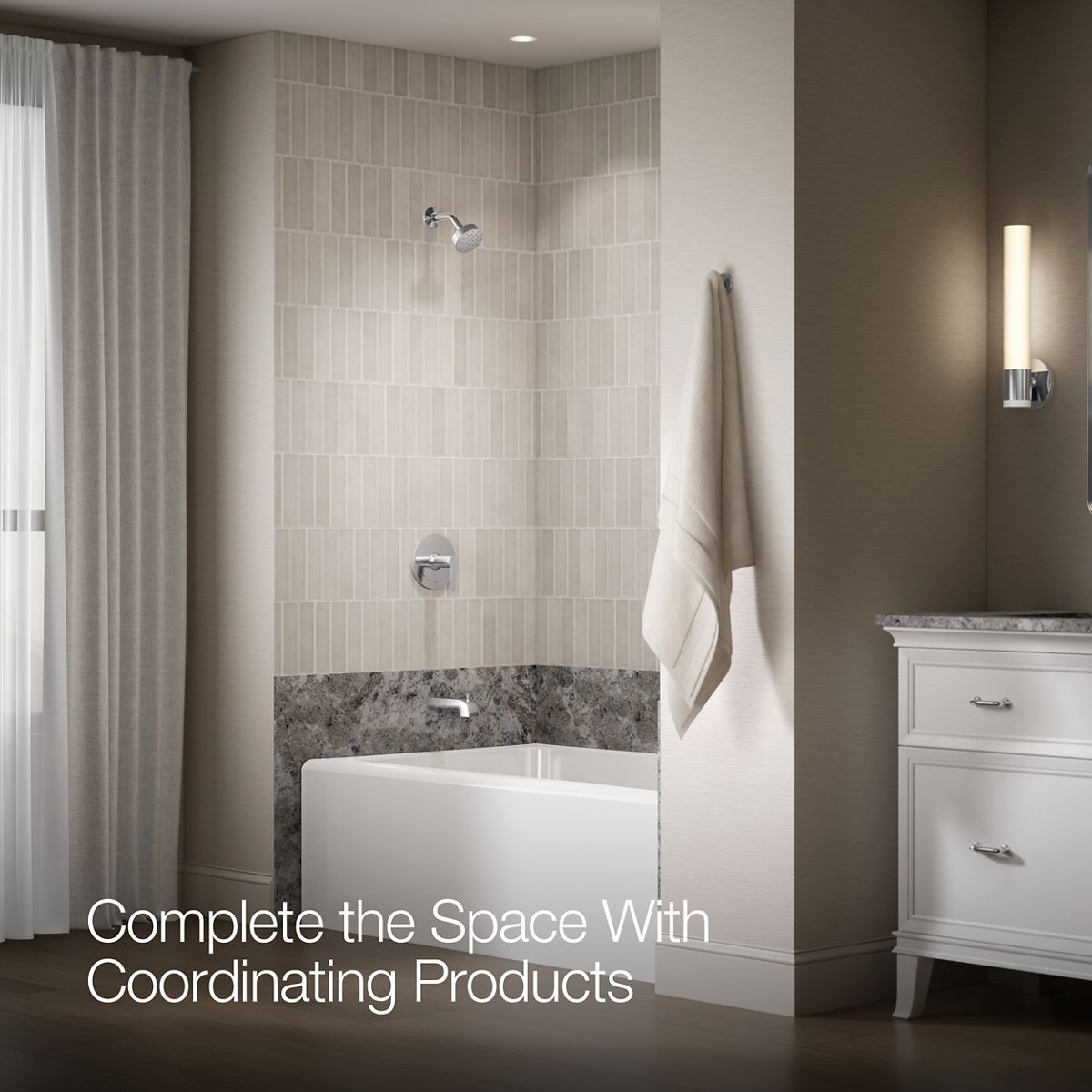 Pitch® Rite-Temp® bath and shower trim kit, 2.5 gpm