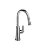 Trattoria Kitchen Faucet With Spray - Silent Braided Nylon Hose