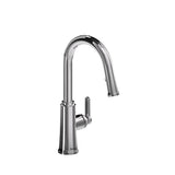 Trattoria Kitchen Faucet With Spray - Silent Braided Nylon Hose