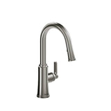 Trattoria Kitchen Faucet With Spray - Silent Braided Nylon Hose
