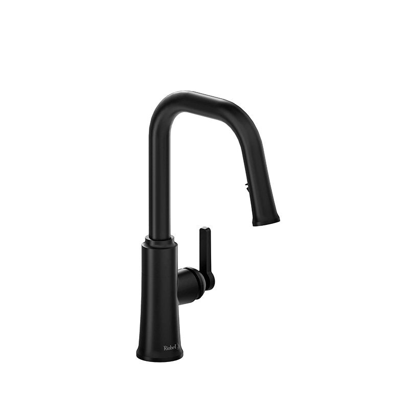 Trattoria Kitchen Faucet With Spray - Silent Braided Nylon Hose