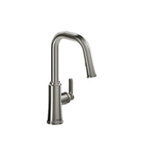 Trattoria Kitchen Faucet With Spray - Silent Braided Nylon Hose