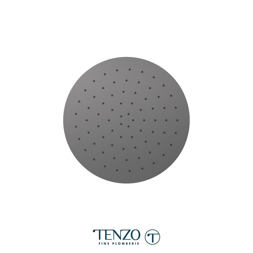 Ceiling shower head round 25x25cm [10po] brushed gold