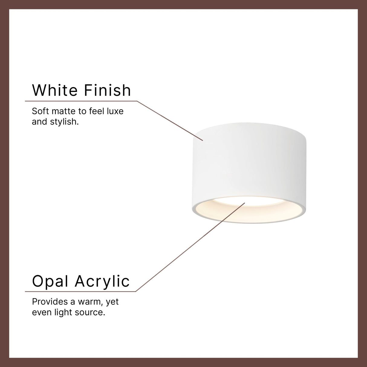 Kuzco Vibe Uma 5-in Semi-Flush Mount