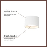 Kuzco Vibe Uma 5-in Semi-Flush Mount