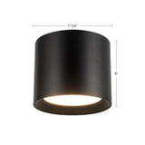 Kuzco Vibe Uma 7-in Tall Semi-Flush Mount