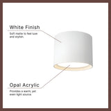 Kuzco Vibe Uma 9-in Semi-Flush Mount
