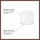 Kuzco Vibe Uma 12-in Semi-Flush Mount