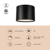Kuzco Vibe Uma 15-in Semi-Flush Mount