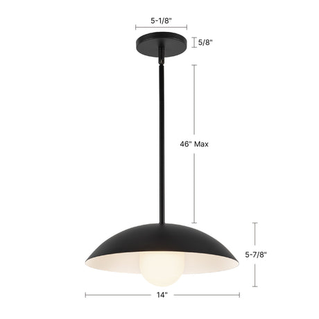 Kuzco Umbra 14-in (6-in Height) Pendant