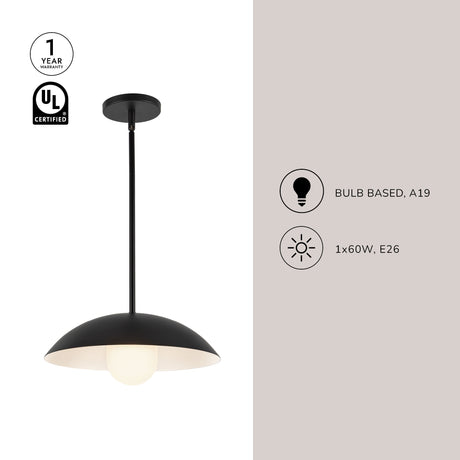 Kuzco Umbra 14-in (6-in Height) Pendant