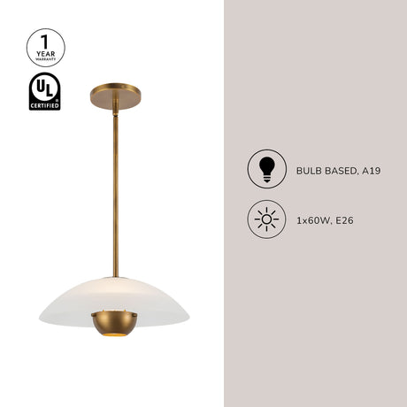 Kuzco Umbra 14-in (5-in Height) Pendant